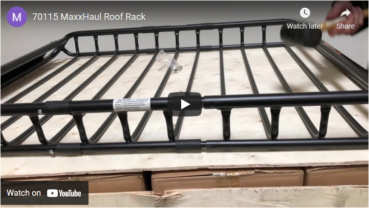 MaxxHaul 70115 Steel Roof Rack 150 LB Capacity