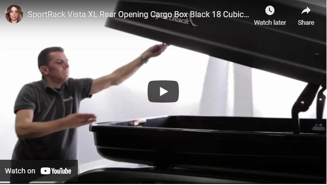 SportRack Vista XL Rear Opening Cargo Box
