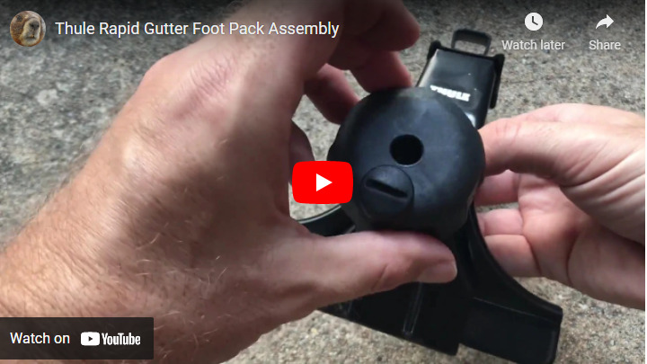6-inch Guttered Footpack for Cars with Rain Gutters